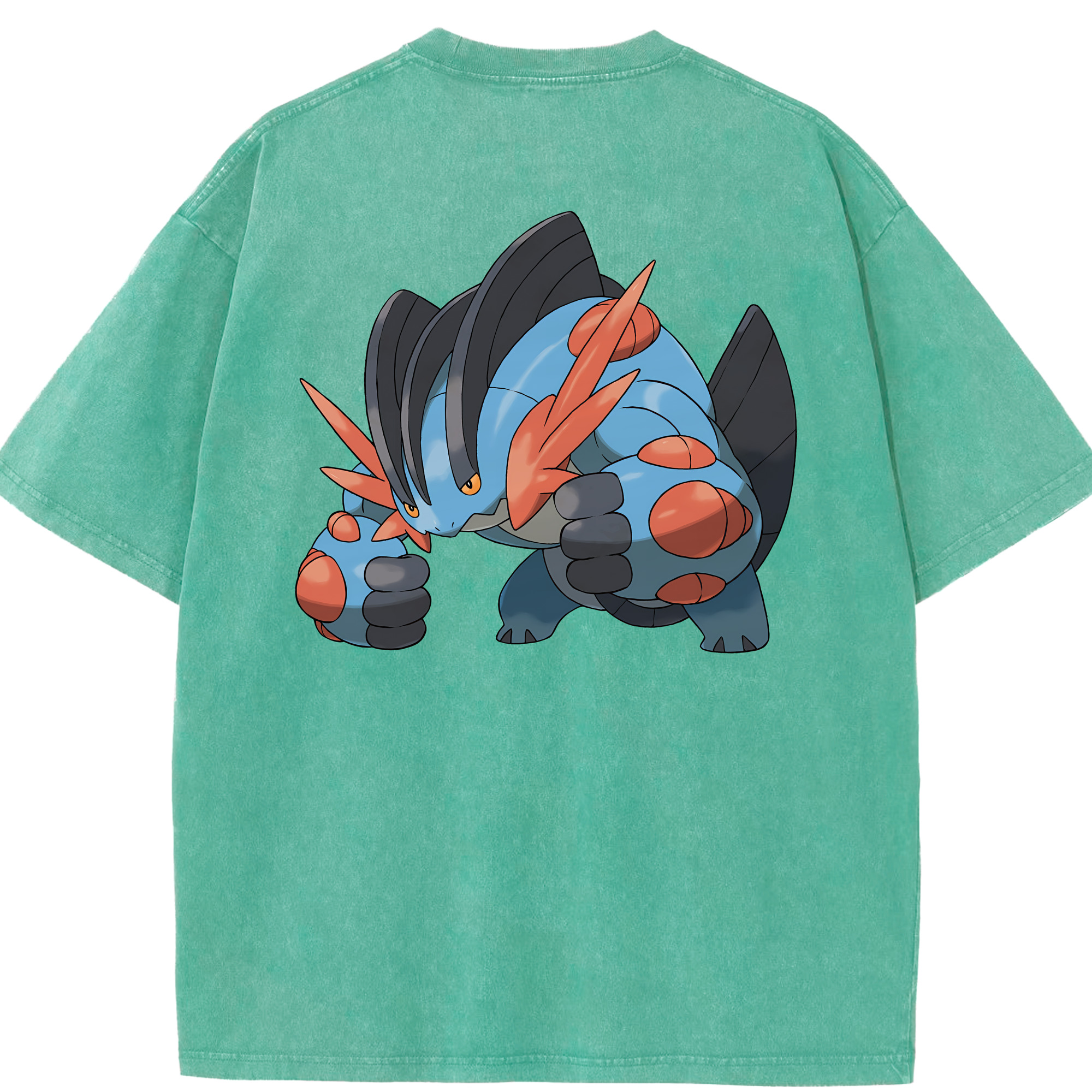 （画像用） ポケットモンスター Pokémon 綿100% ヴィンテージ風 半袖Tシャツ（背面プリント）